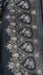 Charcoal chanderi silk dupatta – close-up of the embellishment