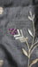 Charcoal chanderi silk dupatta – pattern detail