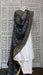 Charcoal chanderi silk dupatta