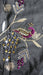Charcoal chanderi silk dupatta – reverse side