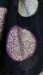 Black circular woven voile dupatta – folded view