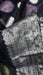 Black circular woven voile dupatta – border detail
