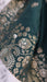 Dark green chanderi silk dupatta – corner detail