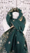 Dark green chanderi silk dupatta – shown draped