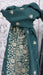 Dark green chanderi silk dupatta – fabric and colour detail