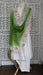 Bright green floral embroidered dupatta