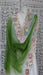 Bright green floral embroidered dupatta – full length view