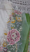 Bright green floral embroidered dupatta – fabric and colour detail