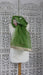 Bright green floral embroidered dupatta – border detail