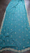 Jade silk chiffon vintage dupatta with gold zardosi – pattern detail