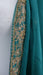 Jade silk chiffon vintage dupatta with gold zardosi – fabric and colour detail