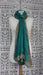 Jade silk chiffon vintage dupatta with gold zardosi – full length view