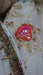 Light green chanderi beaded dupatta – folded view