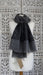 Dark grey wool really fine sequinned scarf