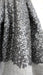 Dark grey wool really fine sequinned scarf – fabric and colour detail