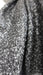 Dark grey wool really fine sequinned scarf – shown draped