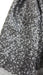 Dark grey wool really fine sequinned scarf – close-up of the embellishment