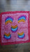 Pack of four pure silk squares – shown draped