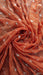 Rusty orange vintage dupatta with blue sequins – border detail