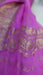 Bright pink silk chiffon banarsi dupatta – close-up of the embellishment