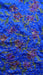 Blue floral sequinned vintage dupatta – corner detail