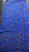 Blue floral sequinned vintage dupatta – fabric and colour detail
