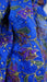 Blue floral sequinned vintage dupatta – shown draped