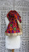 Phulkari dupatta with gold beaded edge trim – full length view