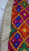 Phulkari dupatta with gold beaded edge trim – shown draped