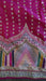 Pink wide border dupatta – shown draped