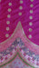 Pink wide border dupatta – folded view