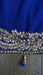 Blue crushed silk zardosi beaded dupatta – reverse side