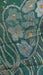 Green vintage silk chiffon embroidered with kiran gota – end panel detail