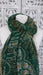Green vintage silk chiffon embroidered with kiran gota – close-up of the embellishment
