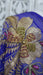 Purple heavy embellishment vintage dupatta – folded view