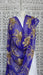 Purple heavy embellishment vintage dupatta – shown draped