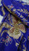 Purple heavy embellishment vintage dupatta – corner detail