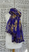 Purple heavy embellishment vintage dupatta – full length view