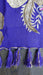 Purple heavy embellishment vintage dupatta – border detail