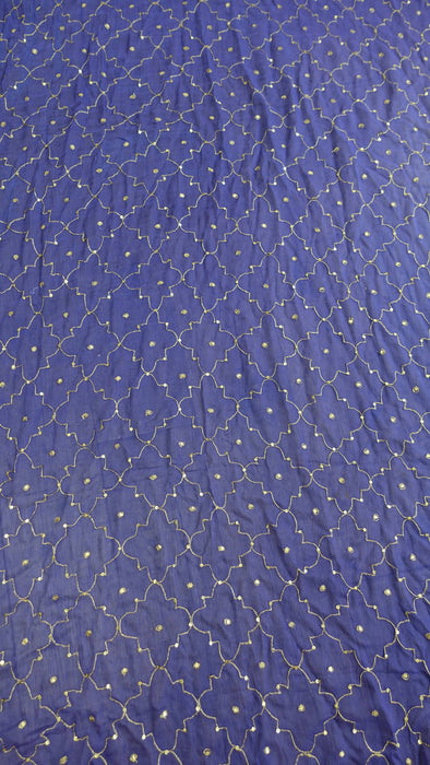 Purple vintage tilla dupatta – shown draped