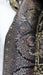 Black chanderi silk printed dupatta – folded view