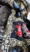 Black chanderi silk printed dupatta – reverse side