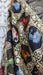 Black chanderi silk printed dupatta – pattern detail