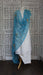Bright blue zardosi dupatta vintage
