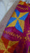 Pink phulkari chiffon dupatta – border detail