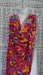 Pink phulkari chiffon dupatta – end panel detail