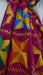 Pink phulkari chiffon dupatta – shown draped