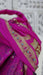 Hot pink pure silk vintage dupatta – border detail