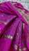 Hot pink pure silk vintage dupatta – shown draped