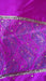 Hot pink pure silk vintage dupatta – pattern detail